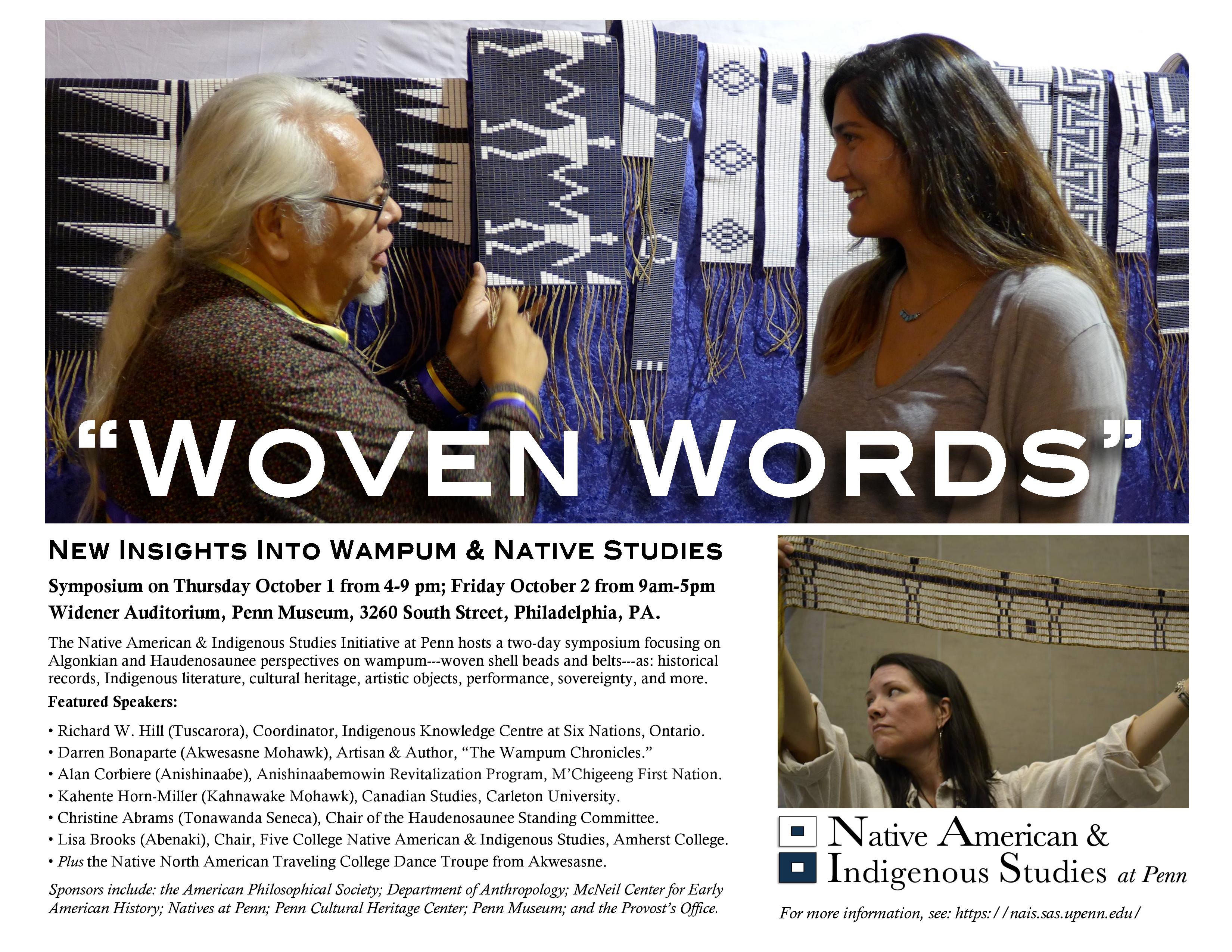 Woven Words New Insights into Wampum and Native Studies Native